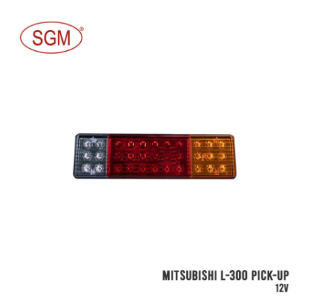 SGM TAIL LIGHT ASSY LED TYPE MITSUBISHI L-300 PICK-UP 12V RECTANGLE 2 PCS