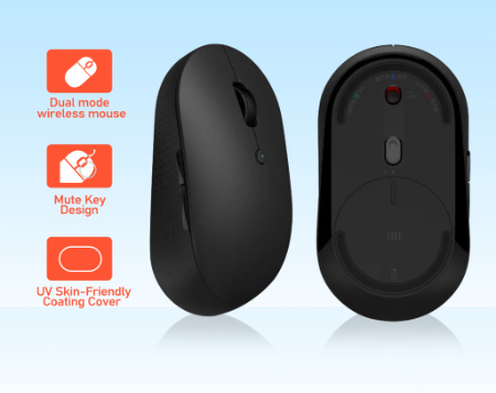 ALSTON Mice Small Portable Wireless Bluetooth Dual Mode Silent Edition Gaming Mouse (black)