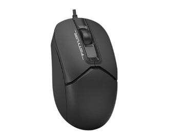 A4Tech FM12 1200 DPI Optical Wired Mouse Black
