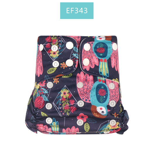 Happyflute Newborn Print PUL Design Snap Or Hook&Loop Eco-friendly Cloth Diaper Cover Baby Cloth Diaper CD2
