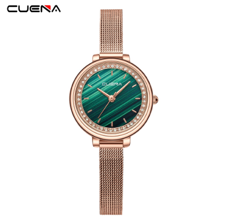 CUENA Women Watches Original Brand Rose Fashion Versatile Casual Business Quartz Waterproof 6031 002