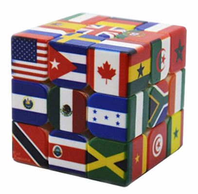 3x3x3 UV Printing National Flag Magic Cube Children's Educational Toys