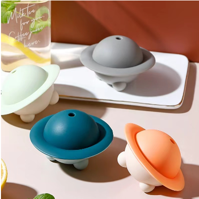 House whiskey ice balls molded silicone ice cube box with a cover fast frozen tools with nozzel