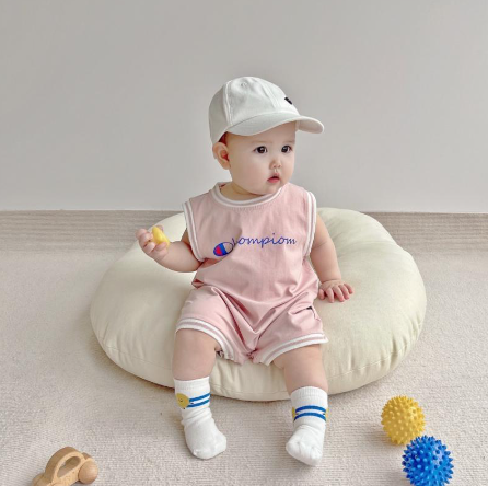 BCBL Baby Boy Girl One Piece 6 24 Months Summer Sleeveless Jumpsuit Blue