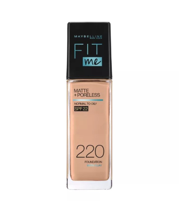 Maybelline Fit Me Matte + Poreless Liquid Foundation with SPF - 220 Natural Beige 30ML