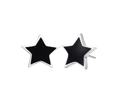 Star Stud Earring New Design 92.5 Italy Silver Korean Fashion Accessory