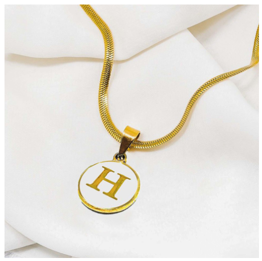 Laj 18k Gold Stainless Steel Initial Necklace SLP07  with LX873D NoFreeBox H