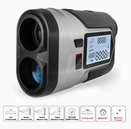 1pc 1097.28 Meter Golf Rangefinder, Laser Rangefinder Telescope, With Screen USB Charging