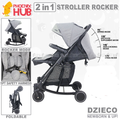 Phoenix Hub Baby Stroller Rocker Pocket Travel Stroller T609 Folding Convertible for Baby 0 to 3 Yrs