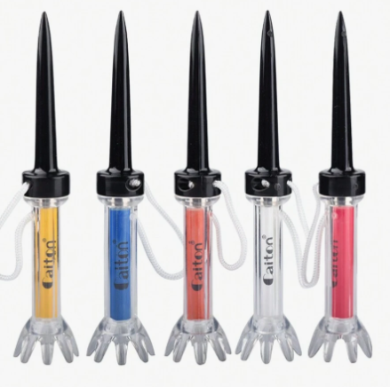 79mm/90mm 5pcs/Set Golf Tees With Original Package Plastic Step Down Golf Ball Tee Holder Local Ret Golf Training Practice Tees