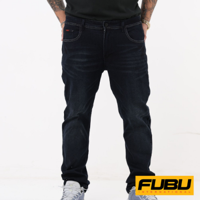 Fubu Denim Long Pants Slim Tapered Fit Stretch FSB23-0257