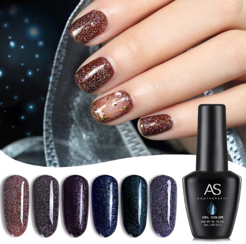 AS AnotherSexy Gel Polish DARK GLITTER SERIES 15ML