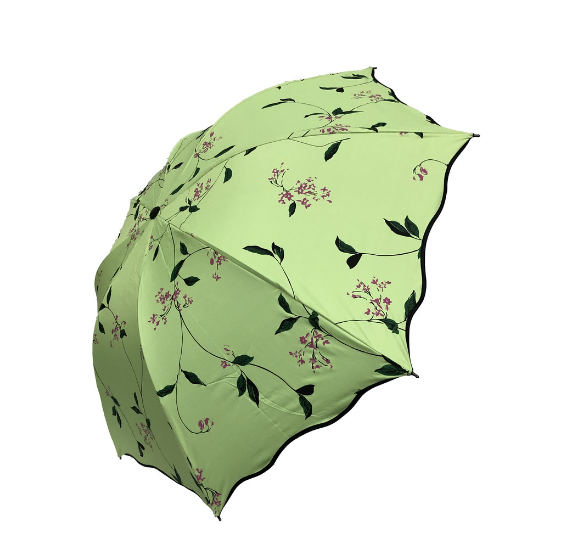 5656 4Folds Black Backing Windbreaker UV Protection Umbrella