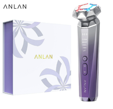 ANLAN Multi-Polar RF EMS Face Massager Hot Cold Compress LED Light Therapy Face Lifting Skin Care Beauty Device