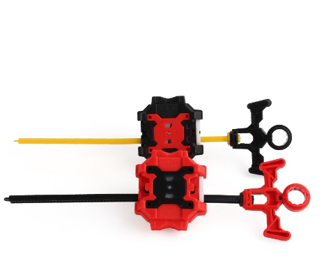 Red/Black Two-way Puller Transmitter Burst Beyblade Top Toys Launcher