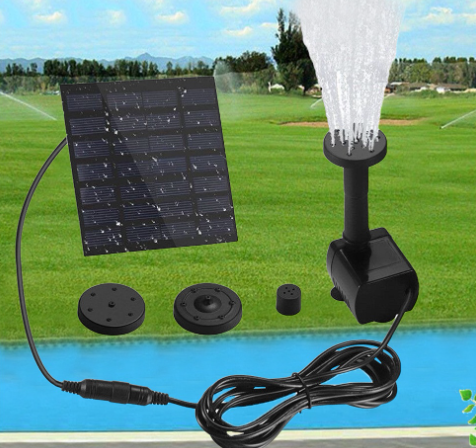 Solar Powered Bird Bath Garden Pond Fountain Submersible Brushless Water Pump