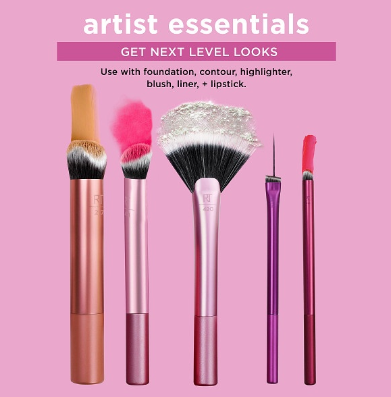 Real Techniques Artist Essentials Make Up Brush Set