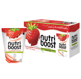 Nutriboost Strawberry  110ml  x 10 Packs