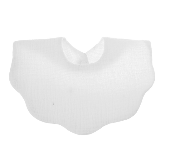 Baby Printed Towel Cotton Gauze Wavy Edge Muslin Bib BB23