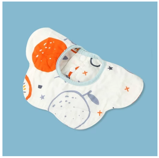 Einmilk Baby Bandana Dribble Bibs 360 Rotate Drool Bibs or Petal Bib Cotton Super Soft & Absorbent B11