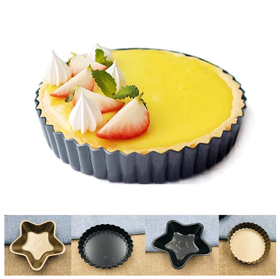 Non Stick Round And Star Pan Cupcake Tart Molders Baking Pan Tool Bakeware Tray