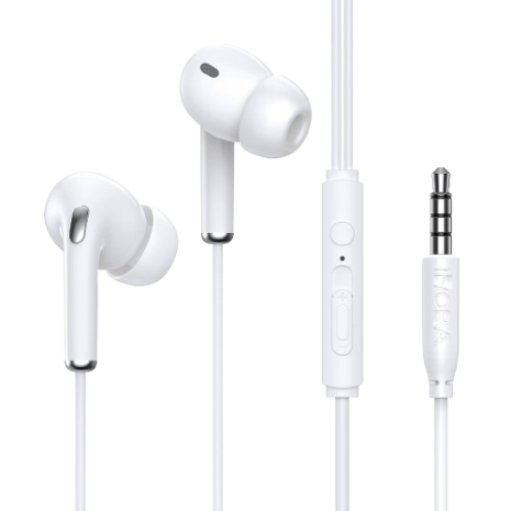 1HORA AUT123 3.5mm Jack Wired Earphone Stereo Audio Sound Phone Earbuds Headset with MIC