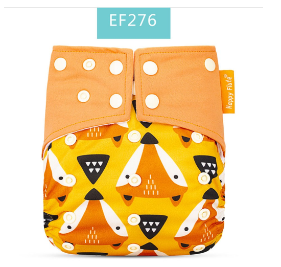 Happyflute Baby Cloth Diapers Double Gusset Washable Cloth Nappy Without Insert HF4