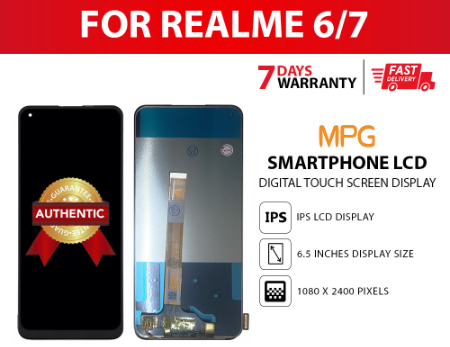 Smartphone LCD for Realme 6/7 Digital Touch Screen Display Frame Assembly