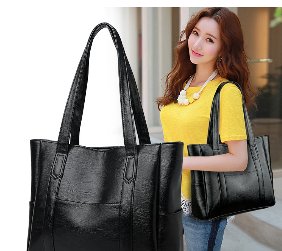 High Quality Soft PU Handbag Large Space And Large Capacity Shoulder Bag