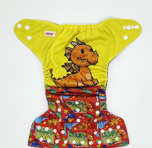 Bamboo Charcoal Cloth Diaper with Bamboo Charcoal Inserts and Double Leg Gusset D20