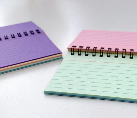 50 sheets Creative Five-Color Stitching Coil Memo Pad