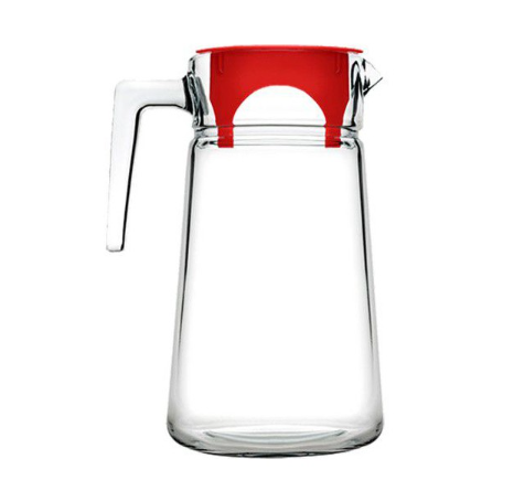 Pasabahce City Glass Pitcher w/ Cover 2000cc 67 3/4oz (43038)