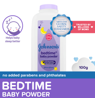 Johnson's Bedtime Baby Powder 100g - Baby Essentials, Baby Care