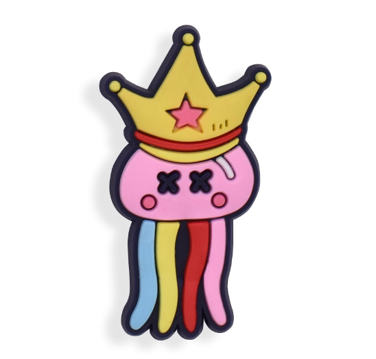 Cartoon Space Rocket Croc Design Jibitz Astronaut Rainbow Jibits Crocks Charm Pins for Men Shoe Accessories Decorations 2