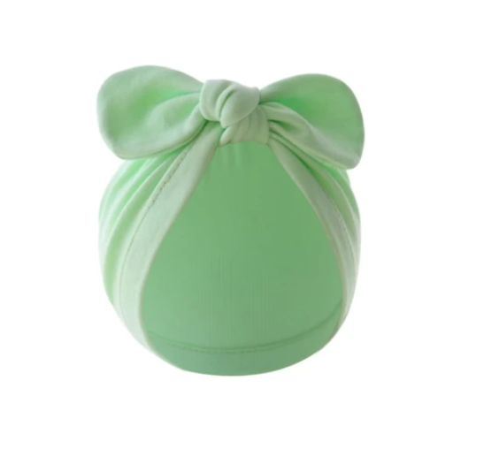 Some Baby Bowknot Beanie Hat Large Turban Hat for Newborn Boys Girl 0-12M Soft Breathable Headdress Universal Photo Hat BH8