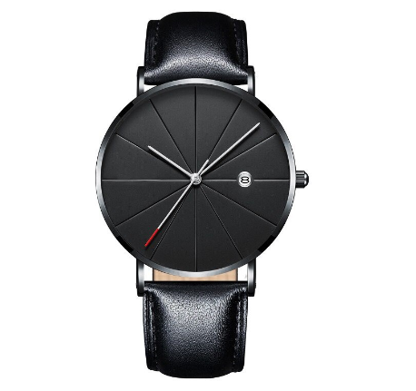 Fashion Stainless Steel Simple Quartz Analog Wrist Watch for men's women's Waterproof 2