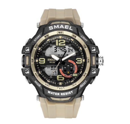 SMAEL 1350 Fashion Men's Sports Watches Men Quartz Analog LED Digital Clock Male Army Military Waterproof Watch Man 04