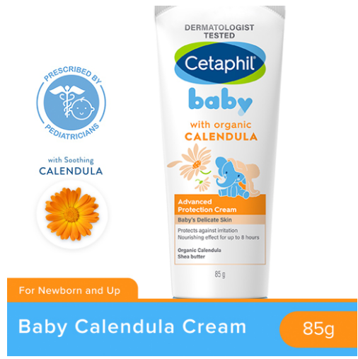 Cetaphil Baby Advanced Protection Cream 85g (Organic Calendula and Sunflower Seed Oil / Dry Skin)
