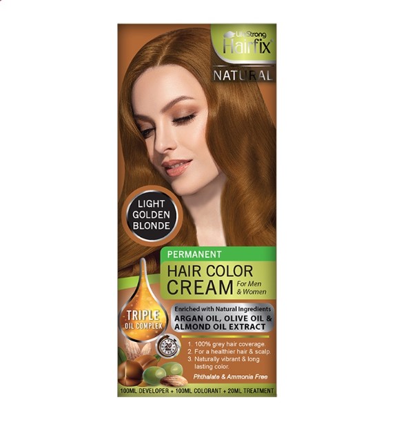 Hairfix Natural Hair Color Cream Light Golden Blonde 200ML