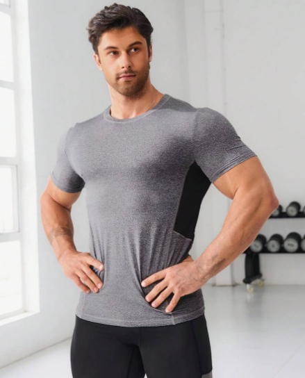 Manfinity Sport Streetwear Men's Color Block Sports T-Shirt