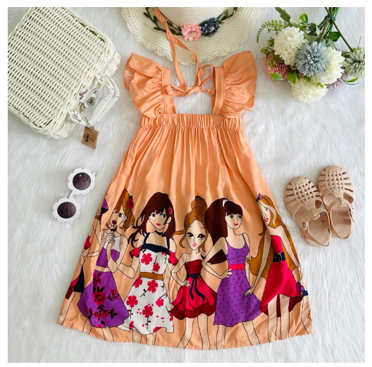 Littlestar Kids Flowy Maxi Summer Dress C10