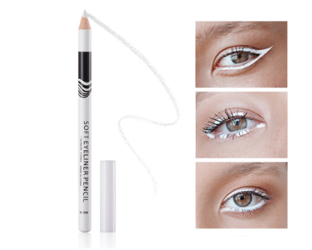 BEAUTY GLAZED Lasting Soft Gel White Eyeliner Pencil Under Eye Highly Pigmented Waterproof Eyes Makeup