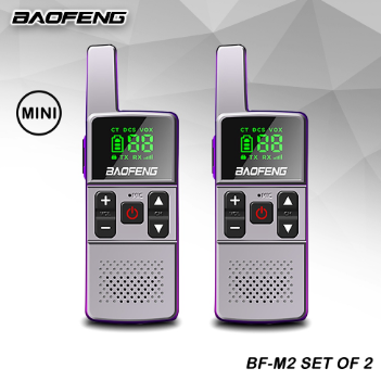 Baofeng M2 2W Set of 2 Interphone Two-Way Walkie Talkie Mini Walkie Talkie
