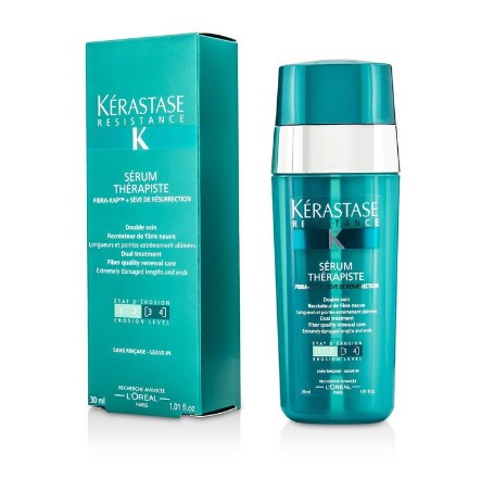 Kerastase Resistance Serum Therapiste Dual Treatment Fiber Quality Renewal Care Extremely Damaged Lengths and Ends 30ML