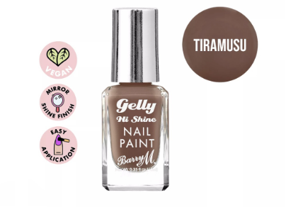 Barry M Gelly Hi Shine Nail Paint Tiramisu Gel Nail Polish