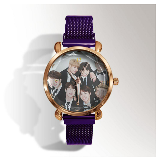 New BTS bulletproof youth group around fashion Korean students girls watch Korean cartoon WATCH QUARTZ WATCH F13