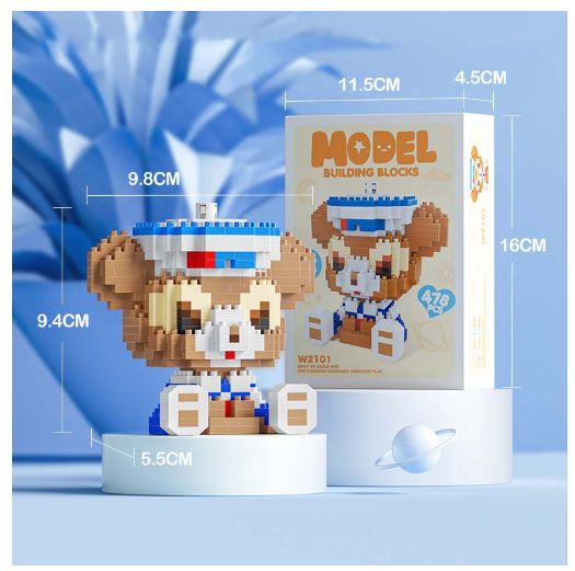 Building Block Toys Educational Toy Gift for Girls Desktop Decoration Cute LinaBeII L8