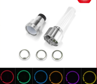 LED Wheel Light for Car Bike Bicycle Colorful Tire Tyre Valve Stem Cap Light with Vibration Sensor for Schrader Dunlop Valves