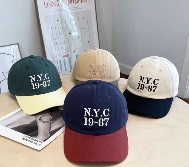RAINBOWCO NYC 1987 Combination Korean Baseball Cap Unisex For Men And Women