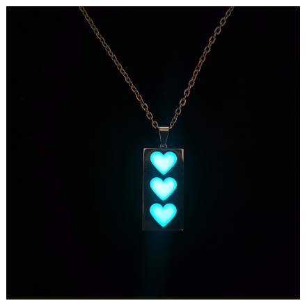 Cross Luminous Necklace Men and Women Fashion Rotating Windmill Flowers Love Geometric Luminous Pendant Stainless Steel N9